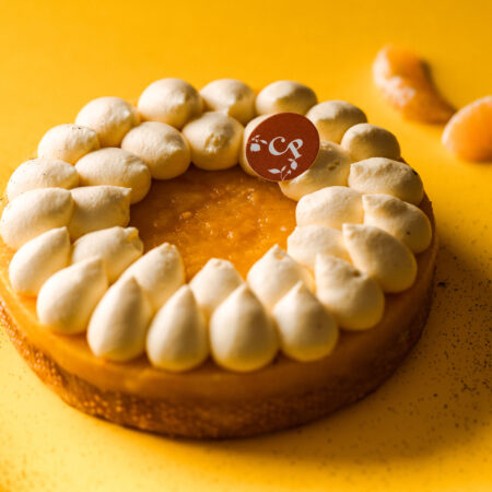 Tarte clémentine, mandarine et vanille