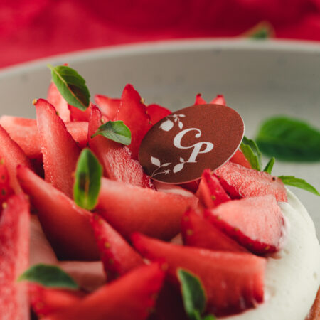 Tarte fraise et basilic